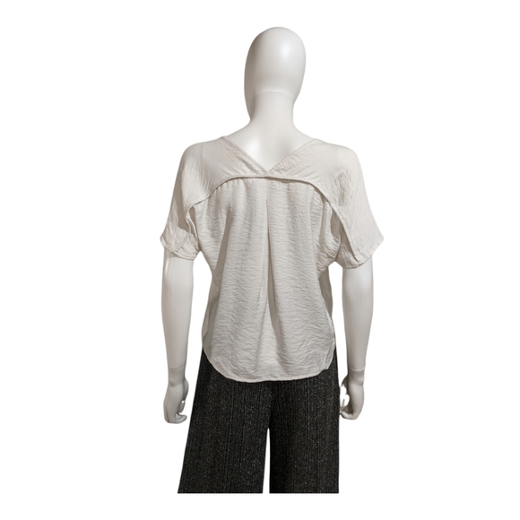 Alya V-Neck Ivory Top S - Picture 2 of 9